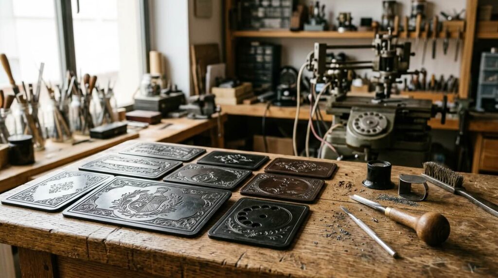 Placas de baquelita grabadas