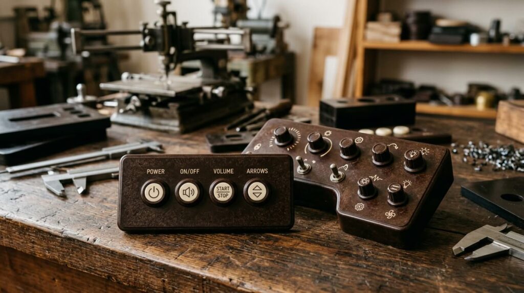 botoneras grabadas en baquelita