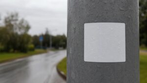 Etiquetas adhesivas resistentes para exteriores